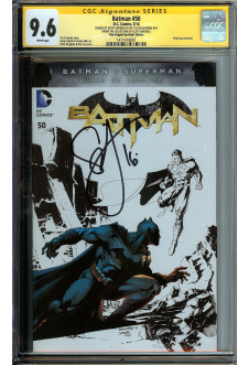 BATMAN #50 CGC 9.6 WHITE PAGES POLY-BAGGED SPOTLIGHT EDITION front cover