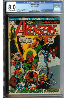 AVENGERS #96 CGC 8.0 OW/WH PAGES front cover