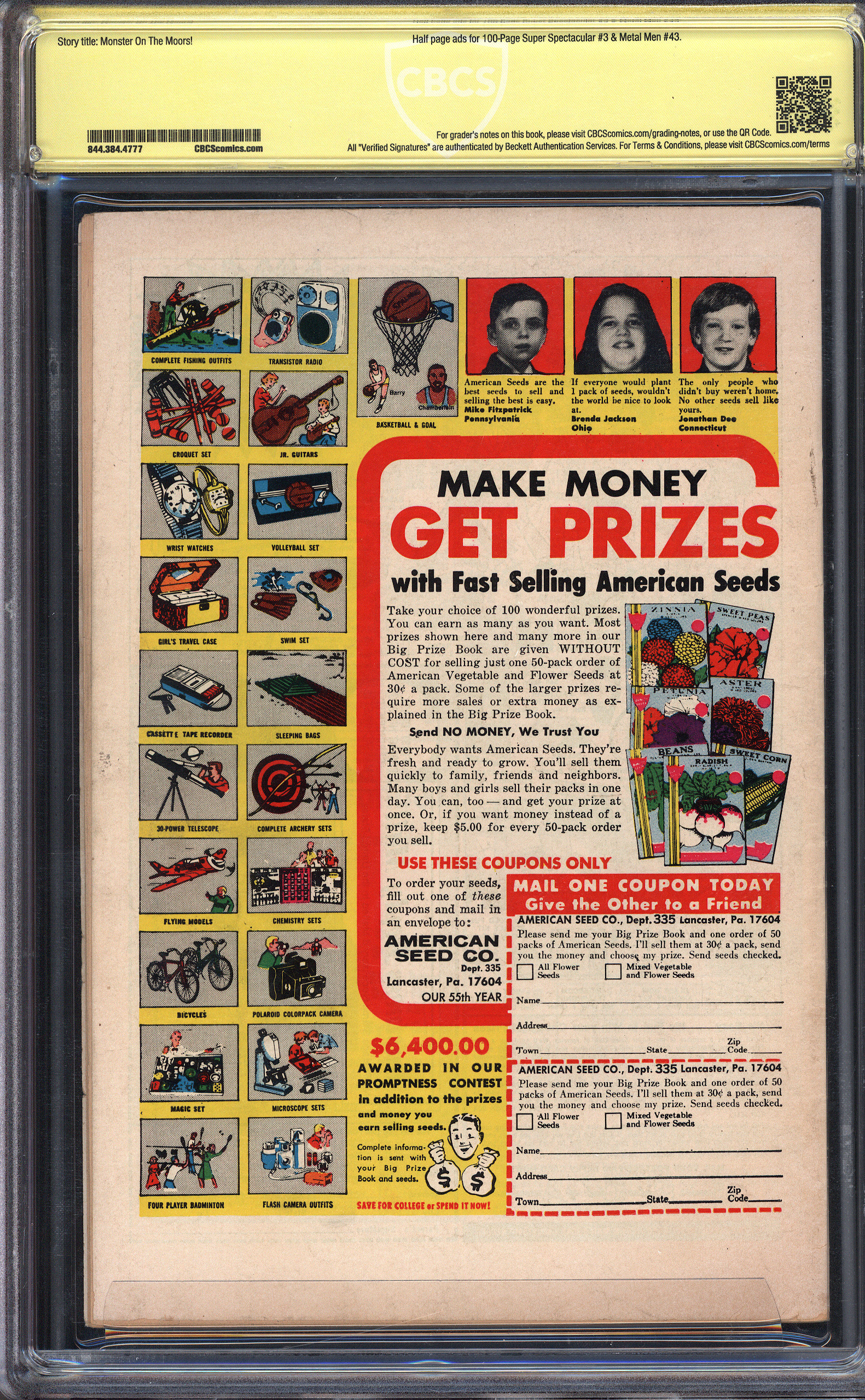 SWAMP THING Back Cover