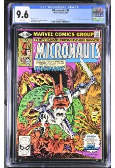 MICRONAUTS #25 CGC 9.6 WHITE PAGES front cover