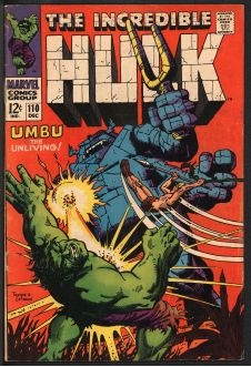 INCREDIBLE HULK #110 3.0 front cover