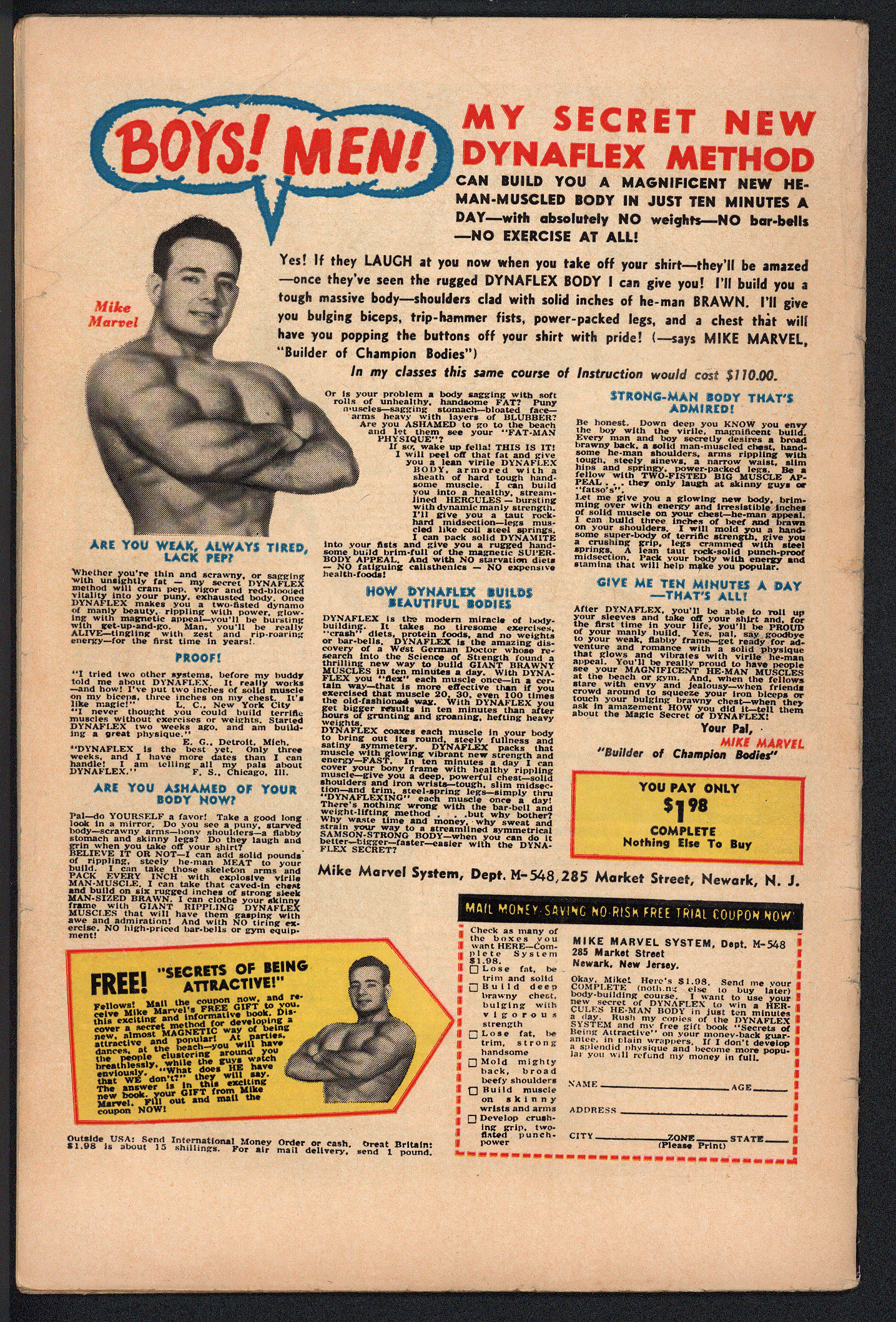X-MEN Back Cover