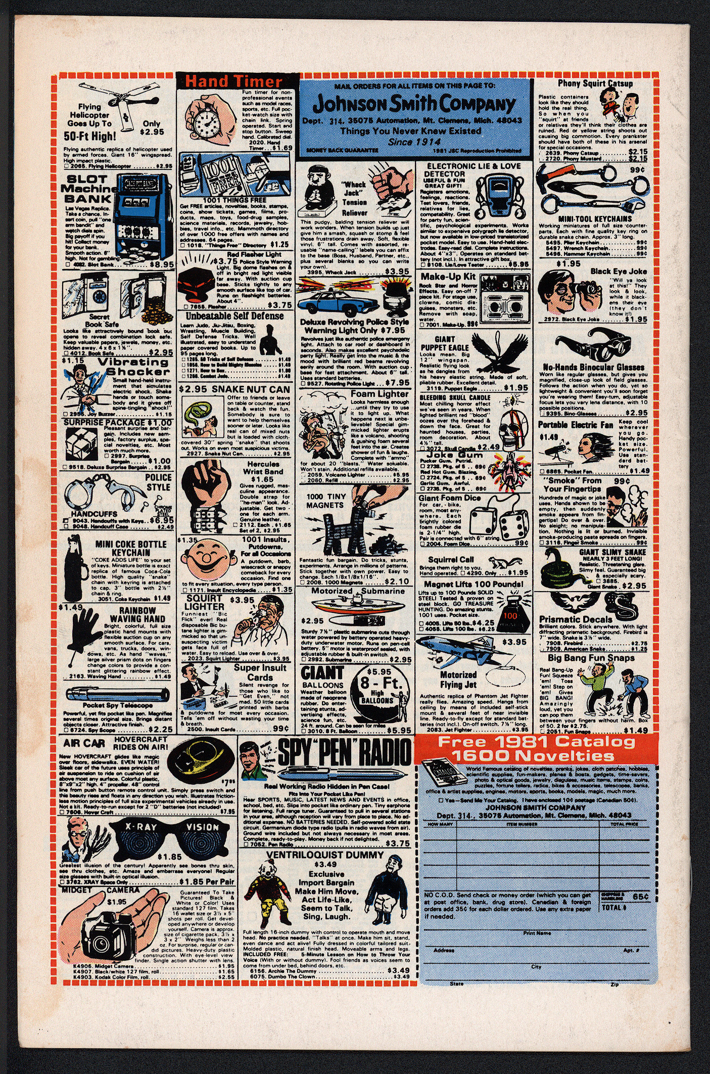 X-MEN Back Cover
