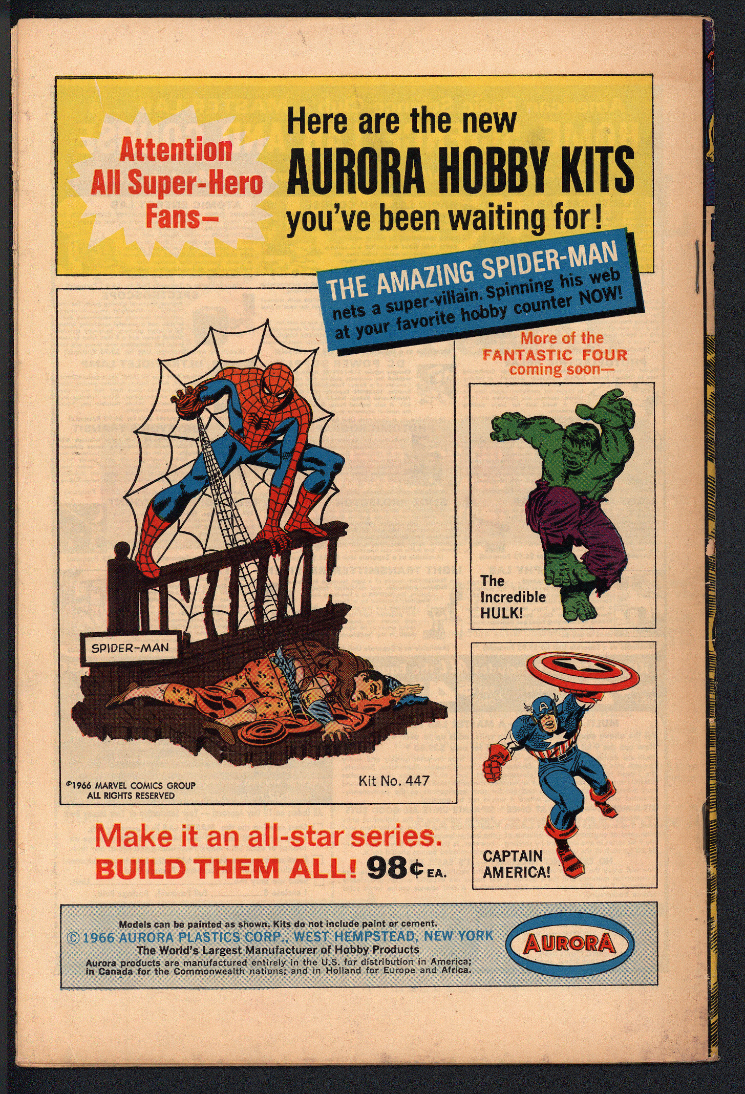 FANTASTIC FOUR Back Cover