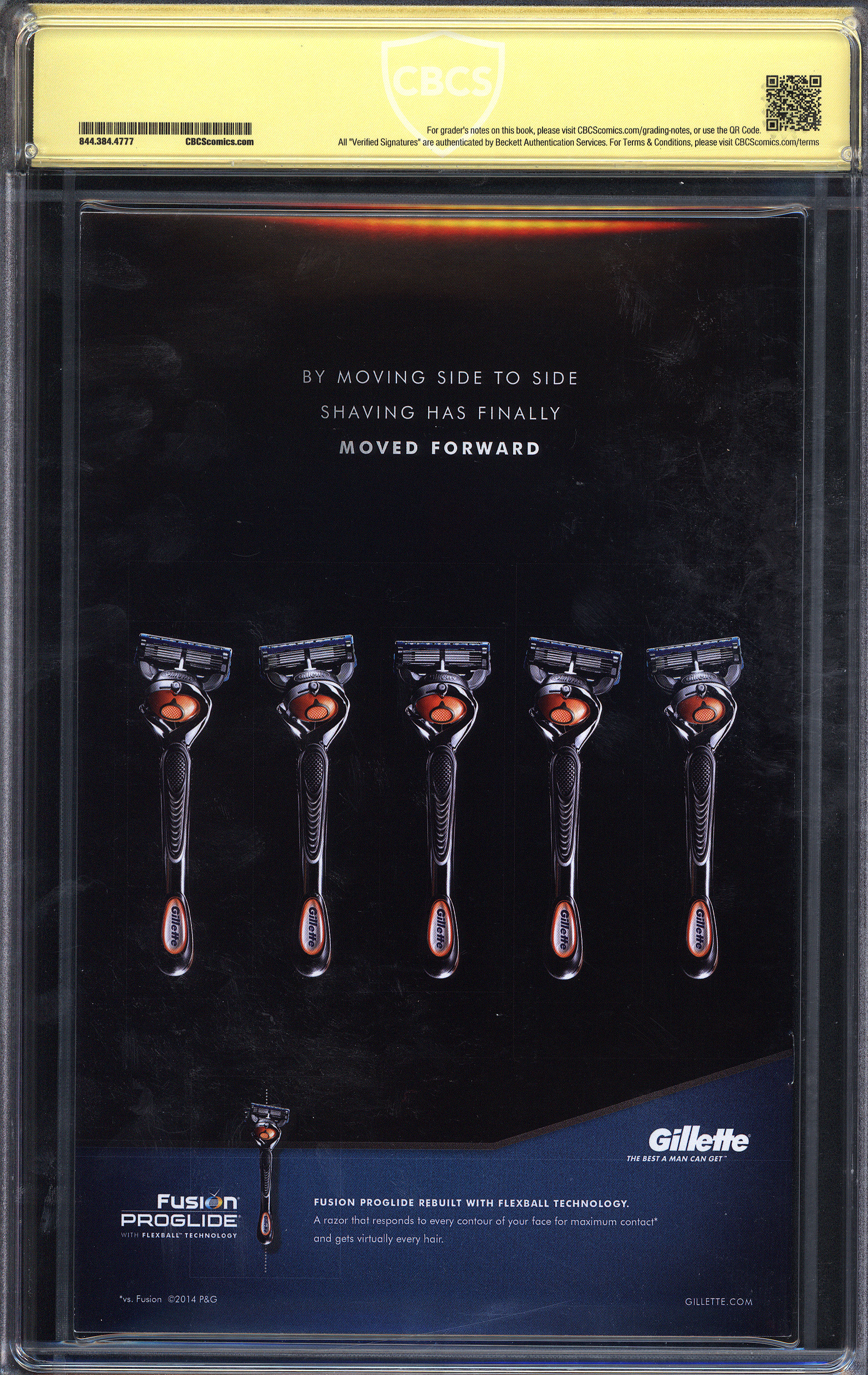 AVENGERS PRESENTED BY GILLETTE Back Cover