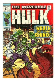 INCREDIBLE HULK #124 5.5 front cover