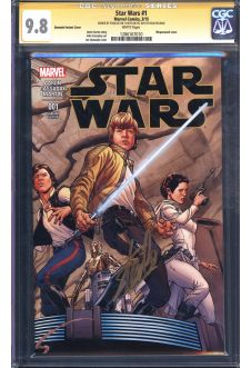STAR WARS #1 CGC 9.8 WHITE PAGES QUESADA front cover