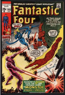 FANTASTIC FOUR #105 8.5 front cover