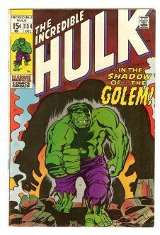 INCREDIBLE HULK #134 5.0 front cover