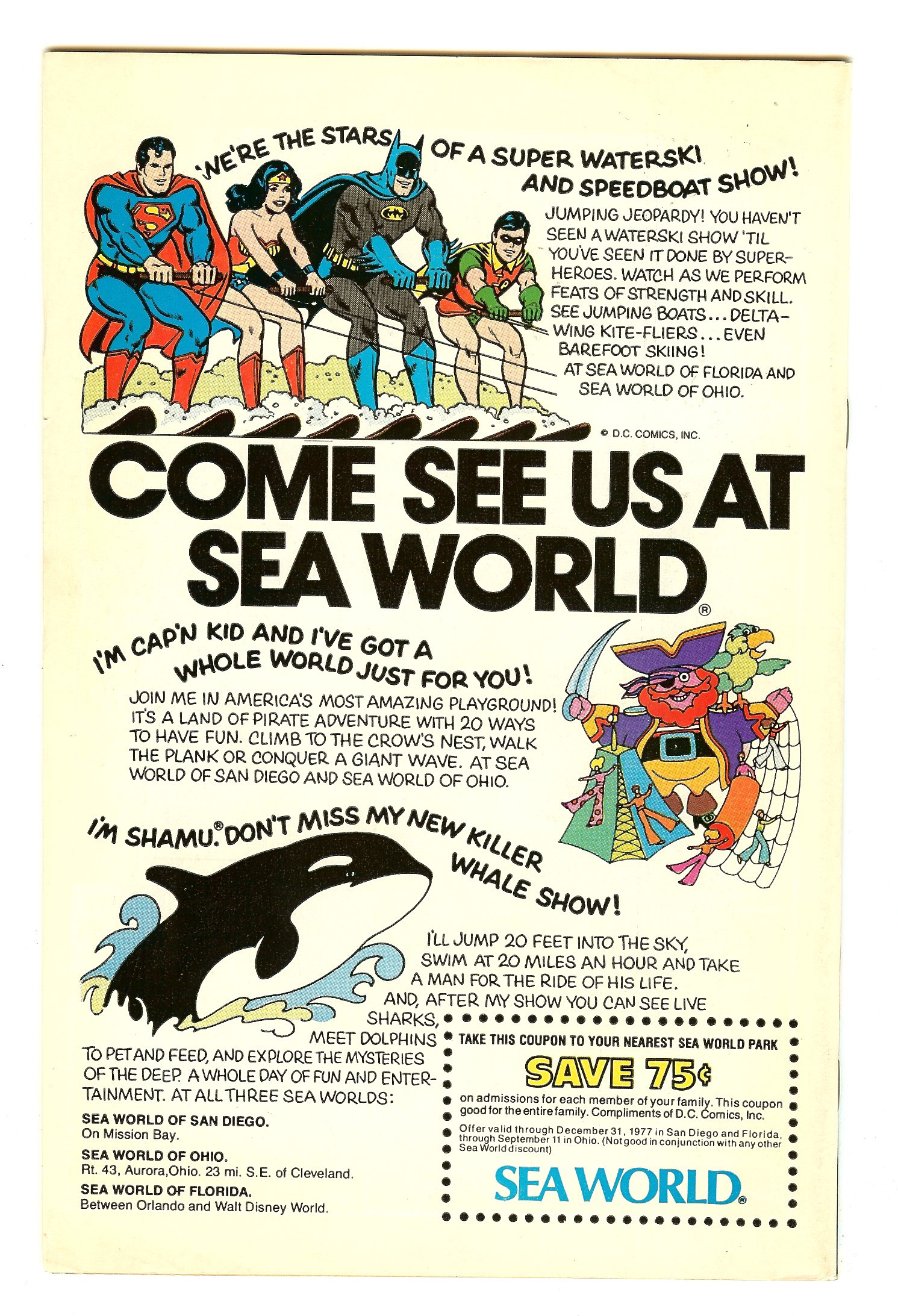 ALL-STAR COMICS Back Cover