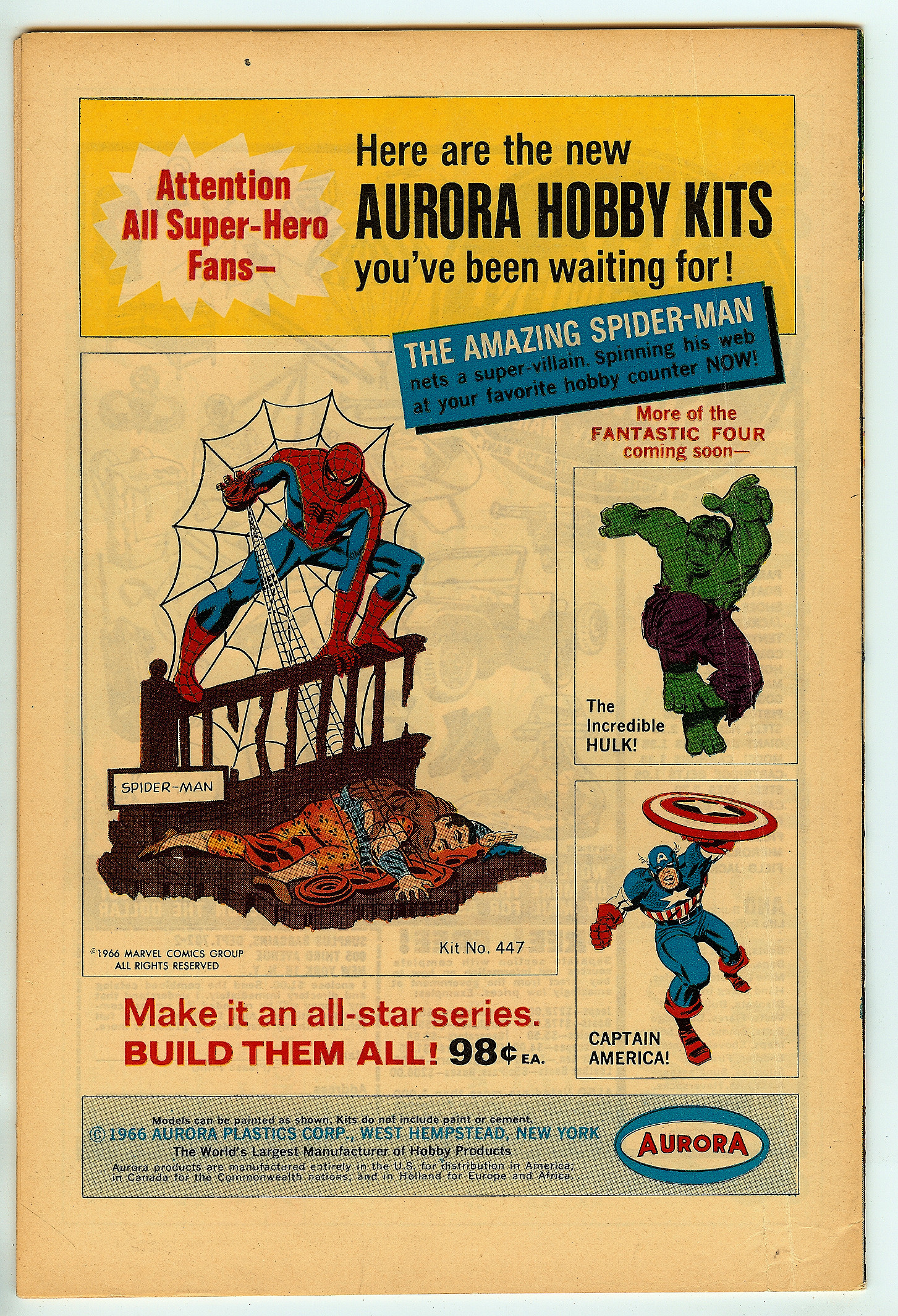 FANTASTIC FOUR Back Cover