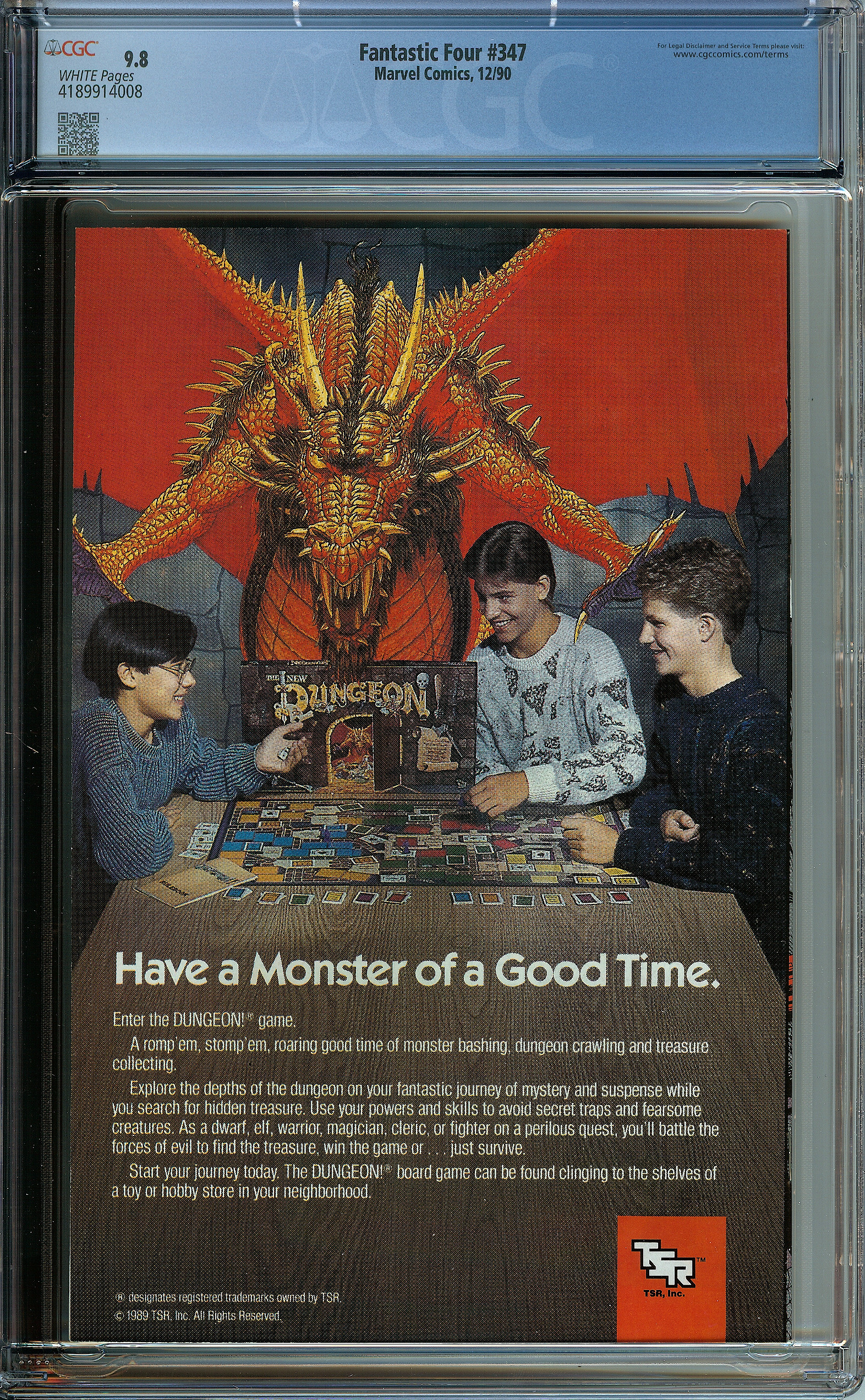 FANTASTIC FOUR Back Cover