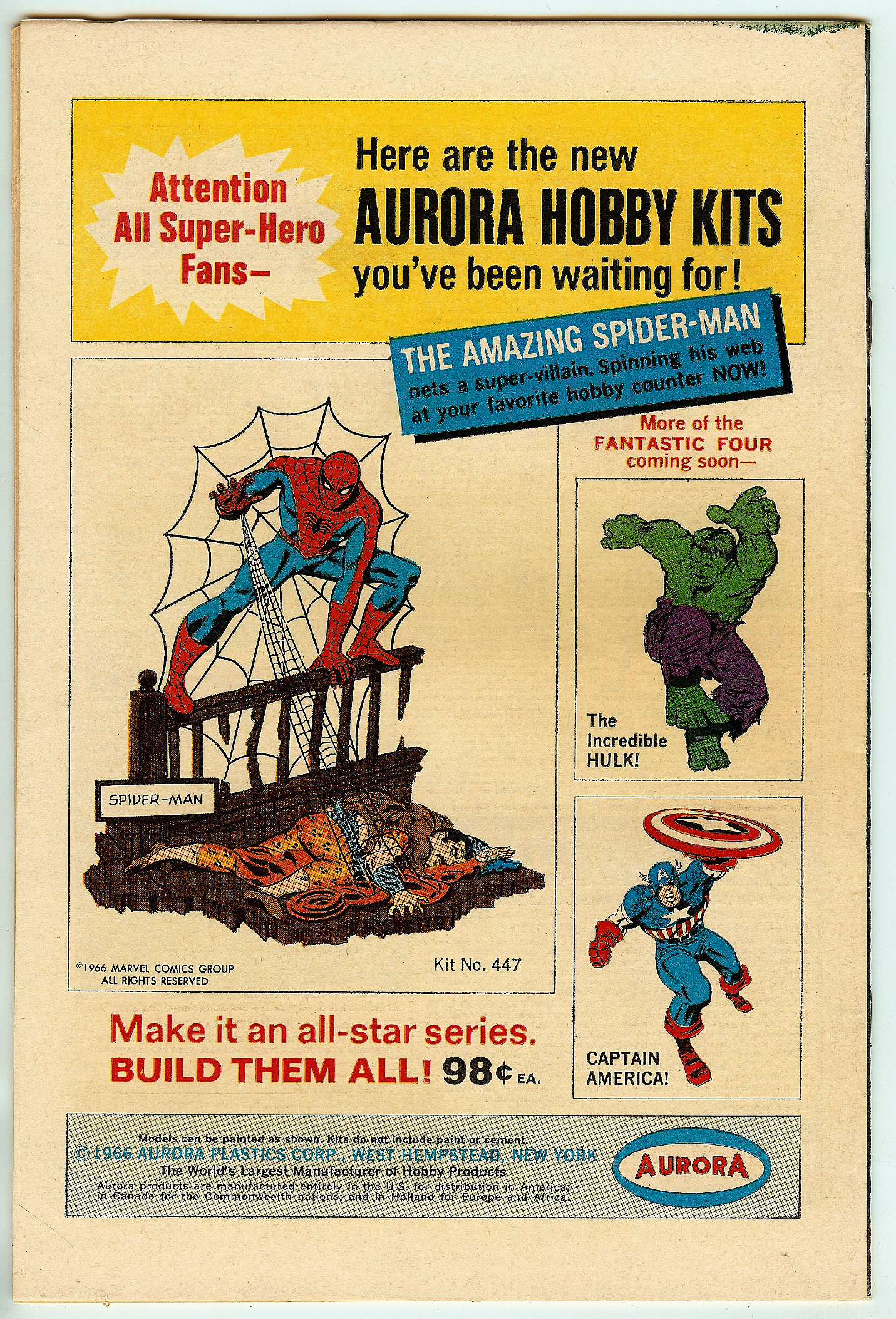 FANTASTIC FOUR Back Cover