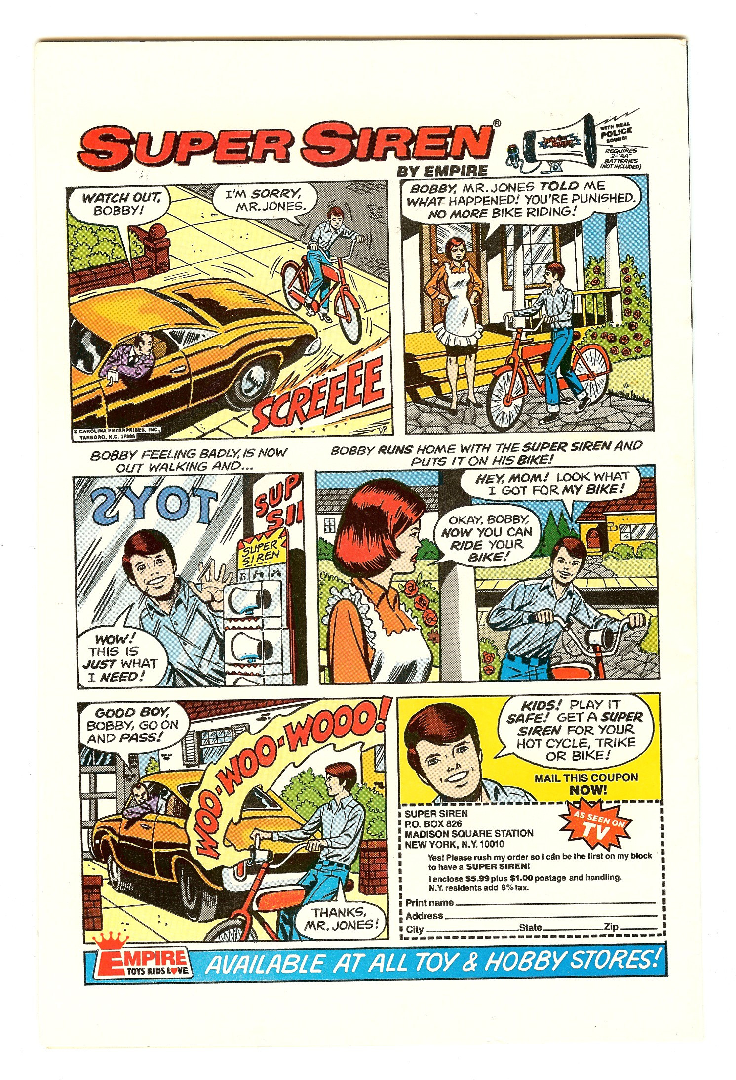 ALL-STAR COMICS Back Cover