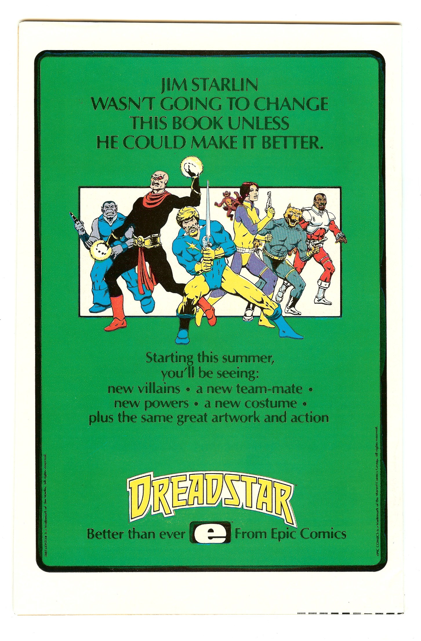AVENGERS Back Cover
