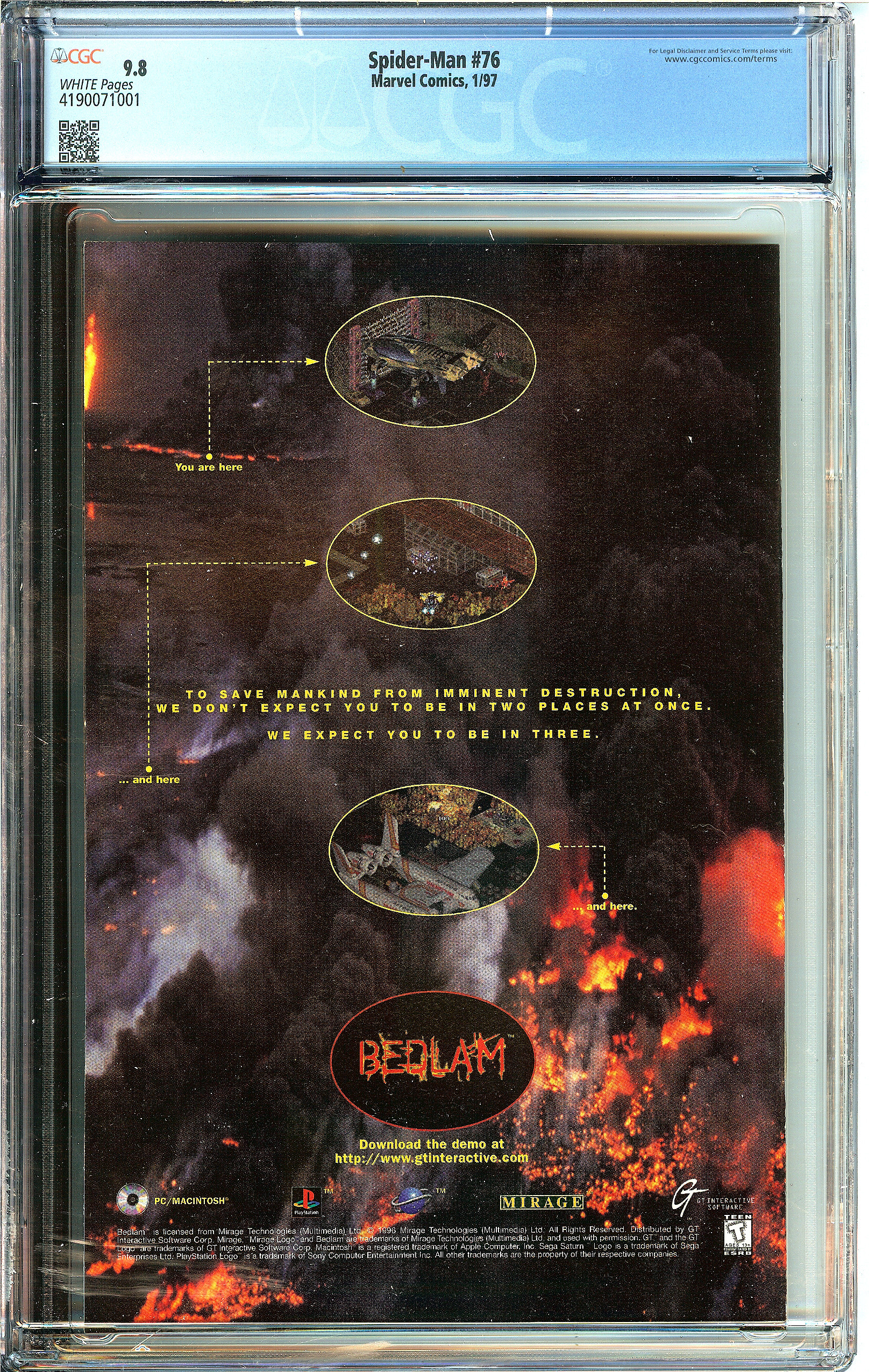 SPIDER-MAN Back Cover