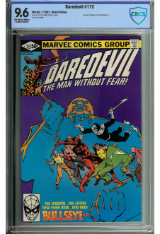 DAREDEVIL #172 CBCS 9.6 OW/WH PAGES front cover