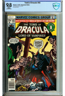 TOMB OF DRACULA #65 CBCS 9.8 WHITE PAGES front cover