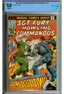SGT. FURY AND HIS HOWLING COMMANDOS #131 CBCS 9.8 WHITE PAGES front cover