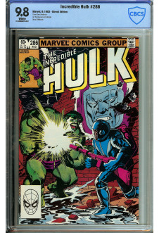 INCREDIBLE HULK #286 CBCS 9.8 WHITE PAGES front cover