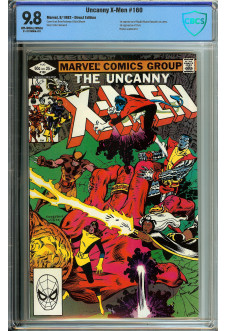 X-MEN #160 CBCS 9.8 OW/WH PAGES front cover