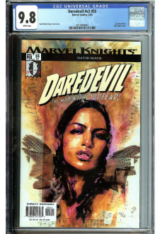 DAREDEVIL #V2 #55 CGC 9.8 WHITE PAGES front cover