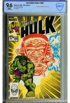 INCREDIBLE HULK #288 CBCS 9.6 WHITE PAGES front cover