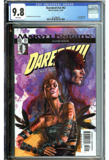 DAREDEVIL #V2 #52 CGC 9.8 WHITE PAGES front cover