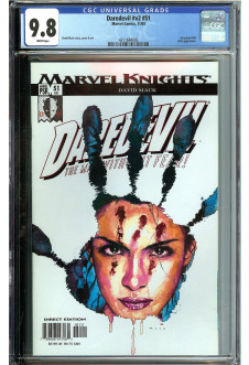 DAREDEVIL #V2 #51 CGC 9.8 WHITE PAGES front cover