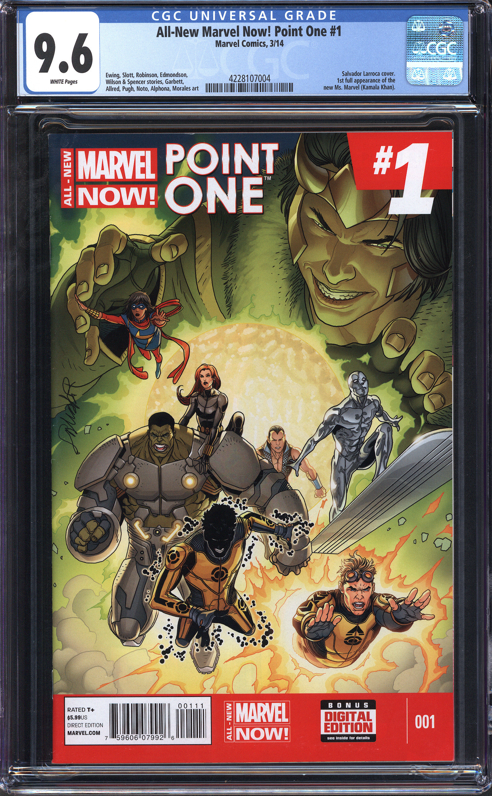 Marvel Point Man ALL-NEW MARVEL NOW! POINT ONE #1 CGC 9.6 WHITE PAGES | Reece's Rare Comics