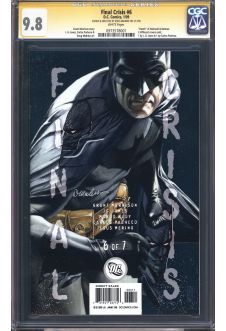 FINAL CRISIS #6 CGC 9.8 WHITE PAGES front cover