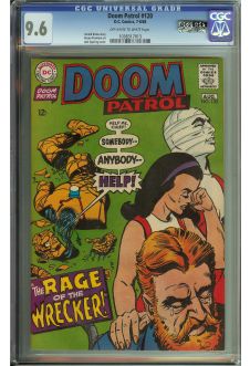 DOOM PATROL #120 CGC 9.6 OW/WH PAGES front cover