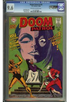 DOOM PATROL #118 CGC 9.6 OW/WH PAGES front cover