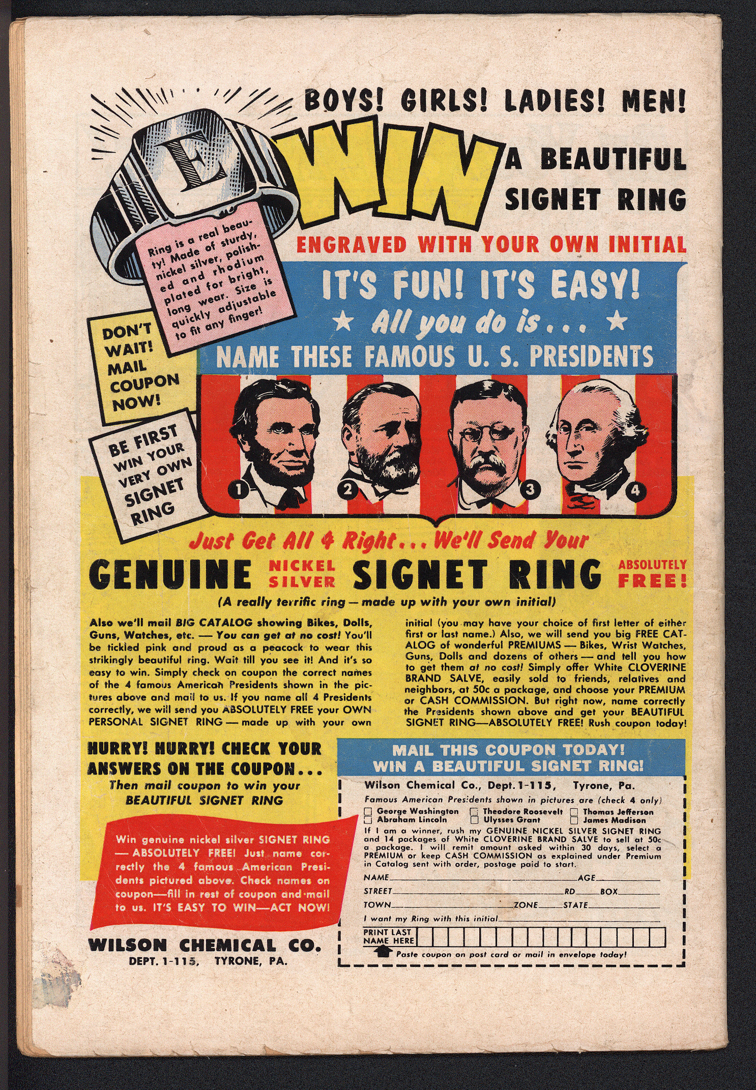 SUPERMAN'S PAL JIMMY OLSEN Back Cover