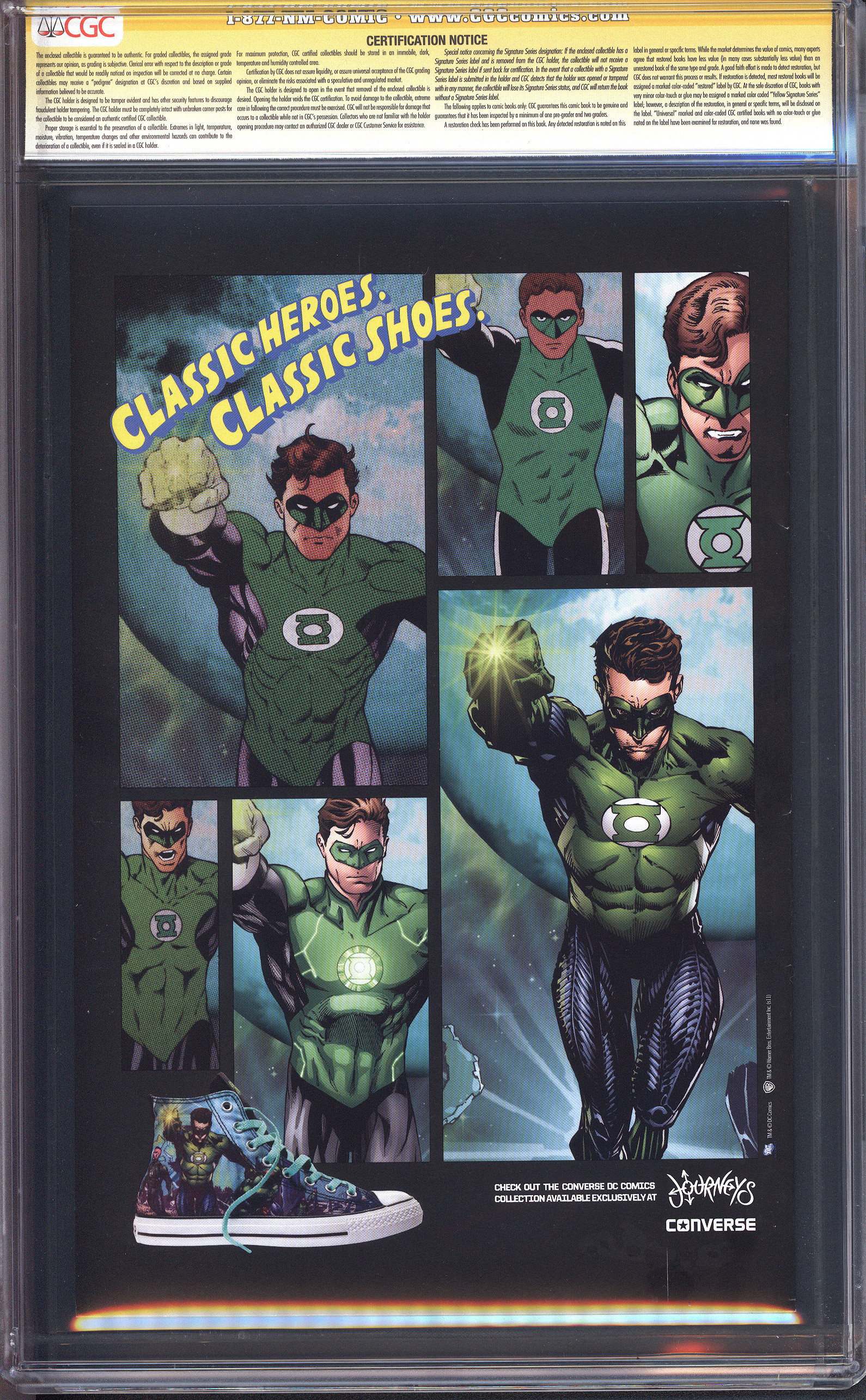 GREEN LANTERN Back Cover