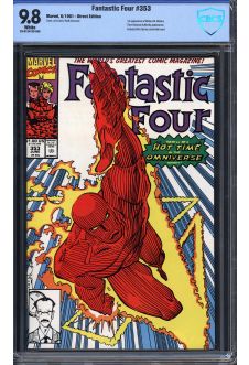 FANTASTIC FOUR #353 CBCS 9.8 WHITE PAGES front cover
