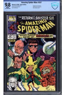 AMAZING SPIDER-MAN #337 CBCS 9.8 WHITE PAGES front cover