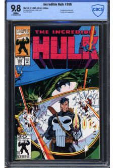 INCREDIBLE HULK #395 CBCS 9.8 WHITE PAGES front cover