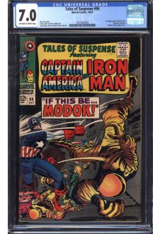 TALES OF SUSPENSE #94 CGC 7.0 OW/WH PAGES front cover