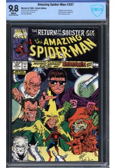AMAZING SPIDER-MAN #337 CBCS 9.8 WHITE PAGES front cover