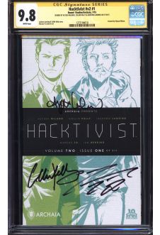 HACKTIVIST #V2 #1 CGC 9.8 WHITE PAGES front cover