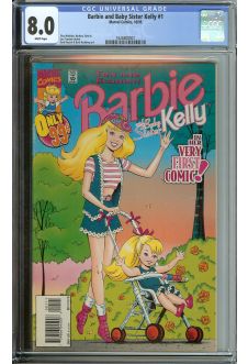 BARBIE AND BABY SISTER KELLY #1 CGC 8.0 WHITE PAGES front cover