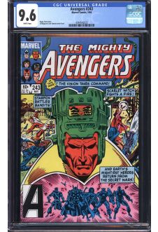 AVENGERS #243 CGC 9.6 WHITE PAGES front cover