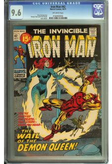IRON MAN #42 CGC 9.6 OW PAGES front cover