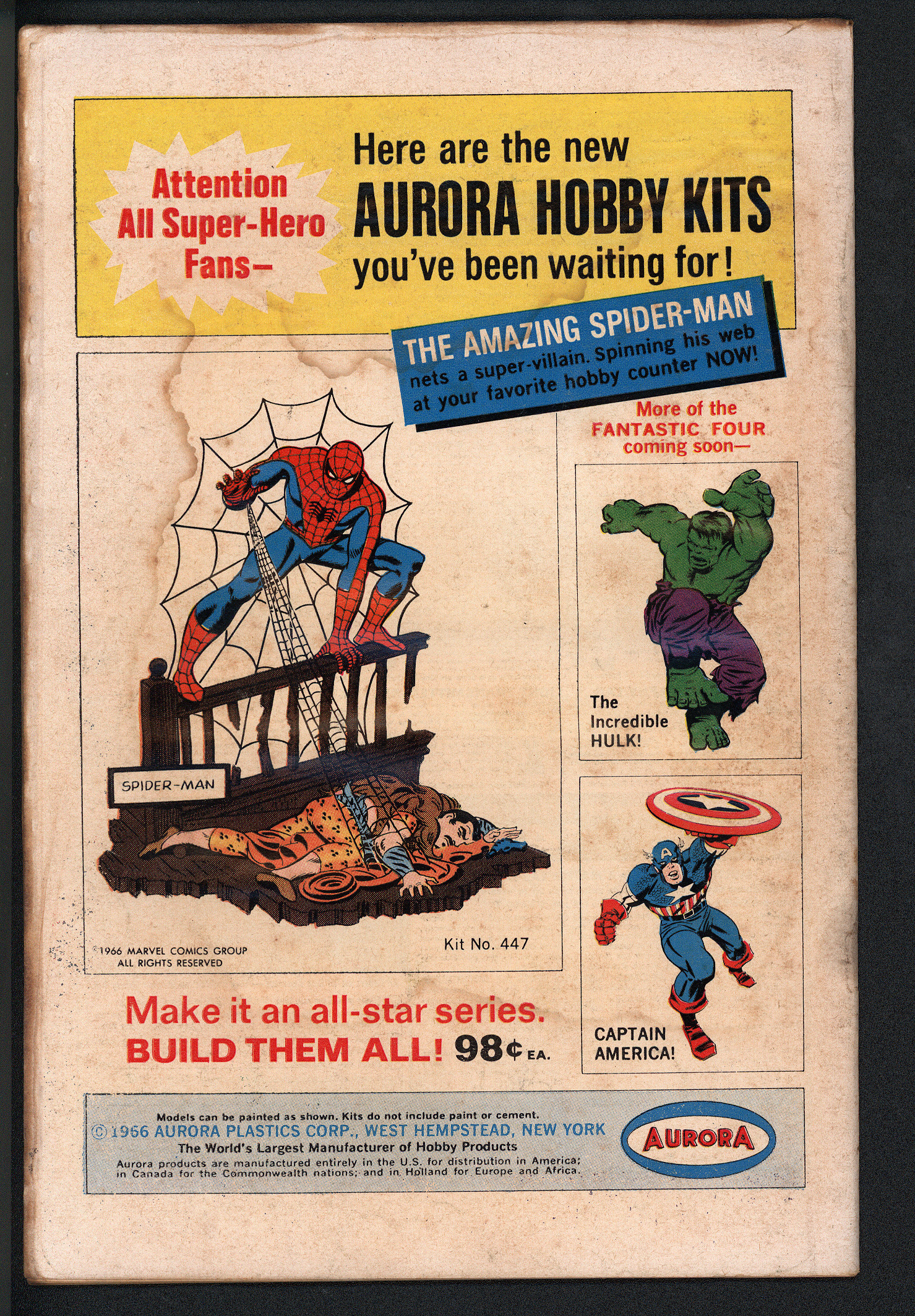STRANGE TALES Back Cover