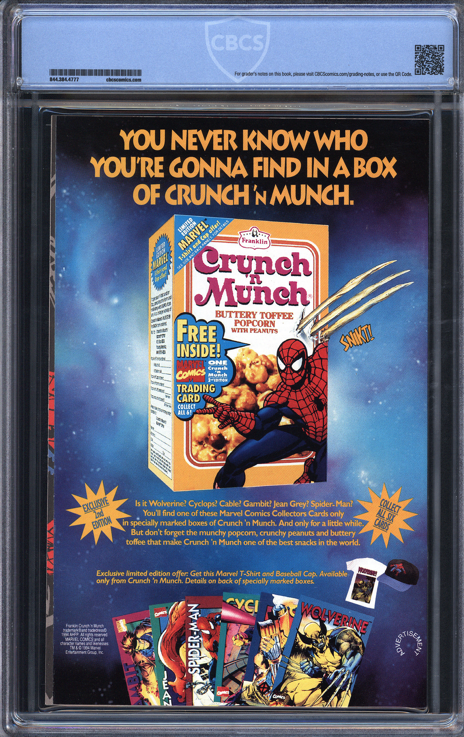 X-MEN Back Cover