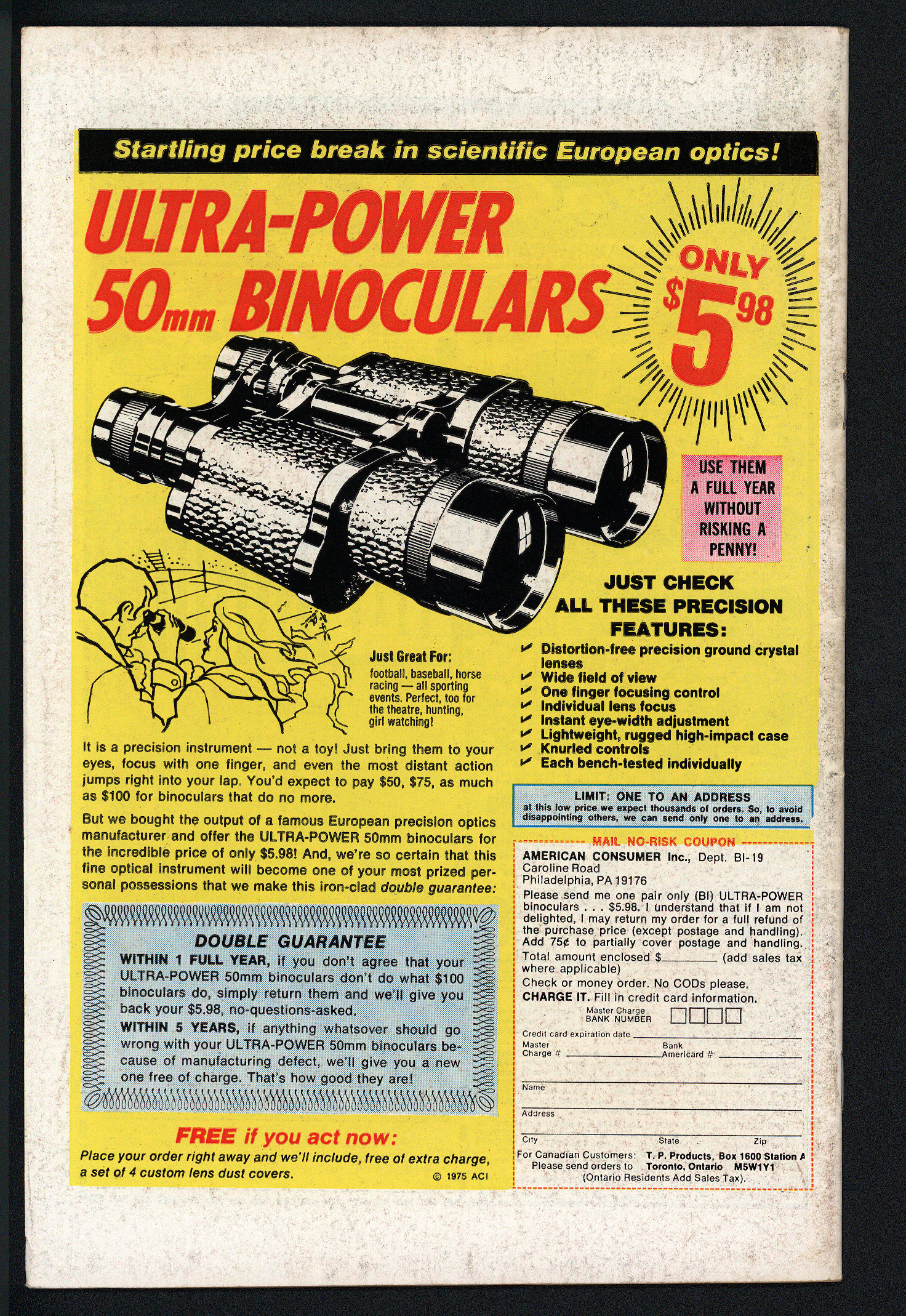 CAPTAIN AMERICA Back Cover