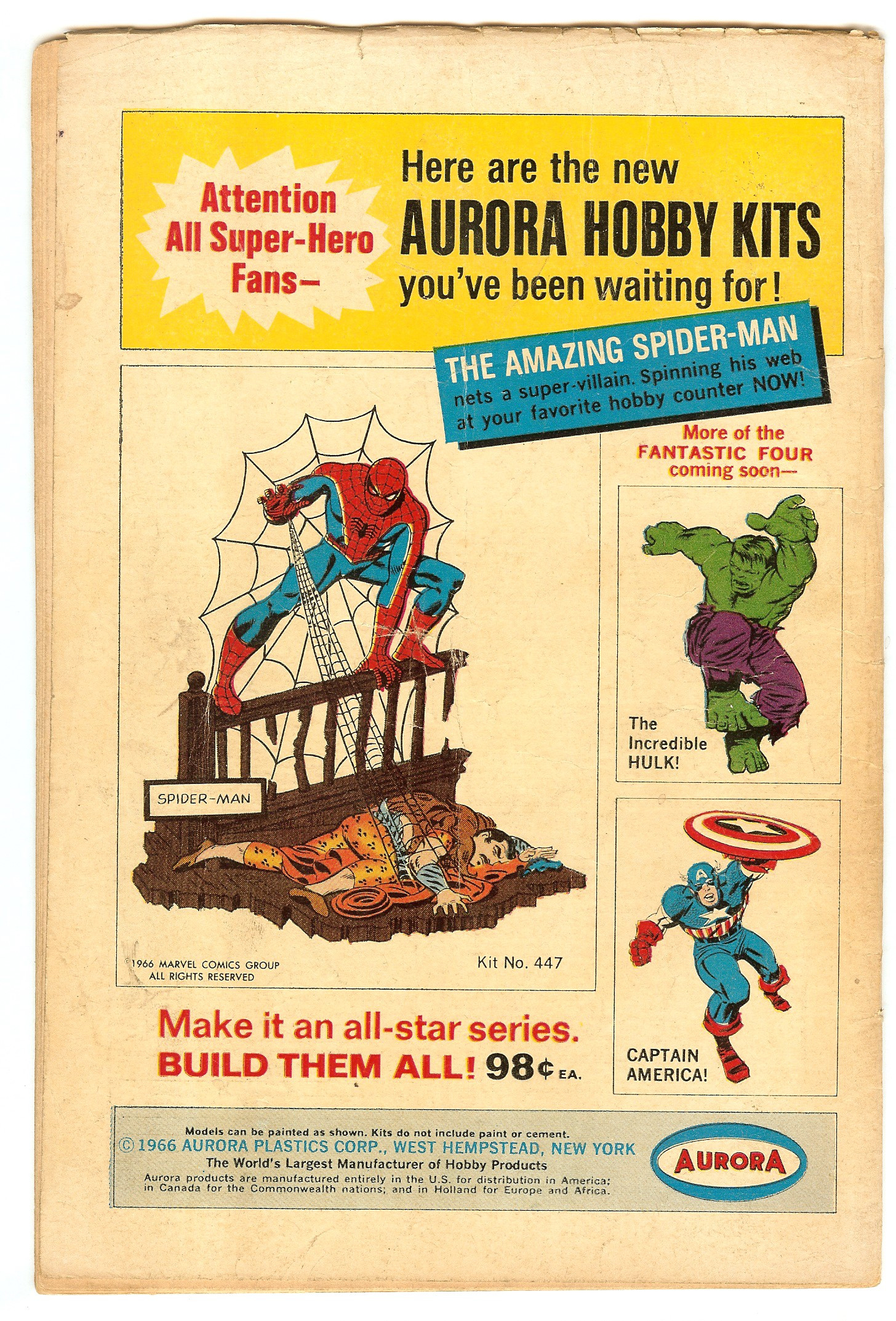 STRANGE TALES Back Cover
