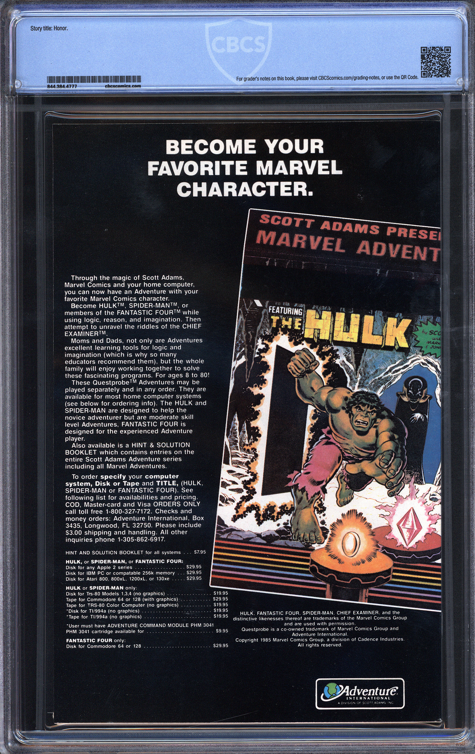 ALPHA FLIGHT Back Cover