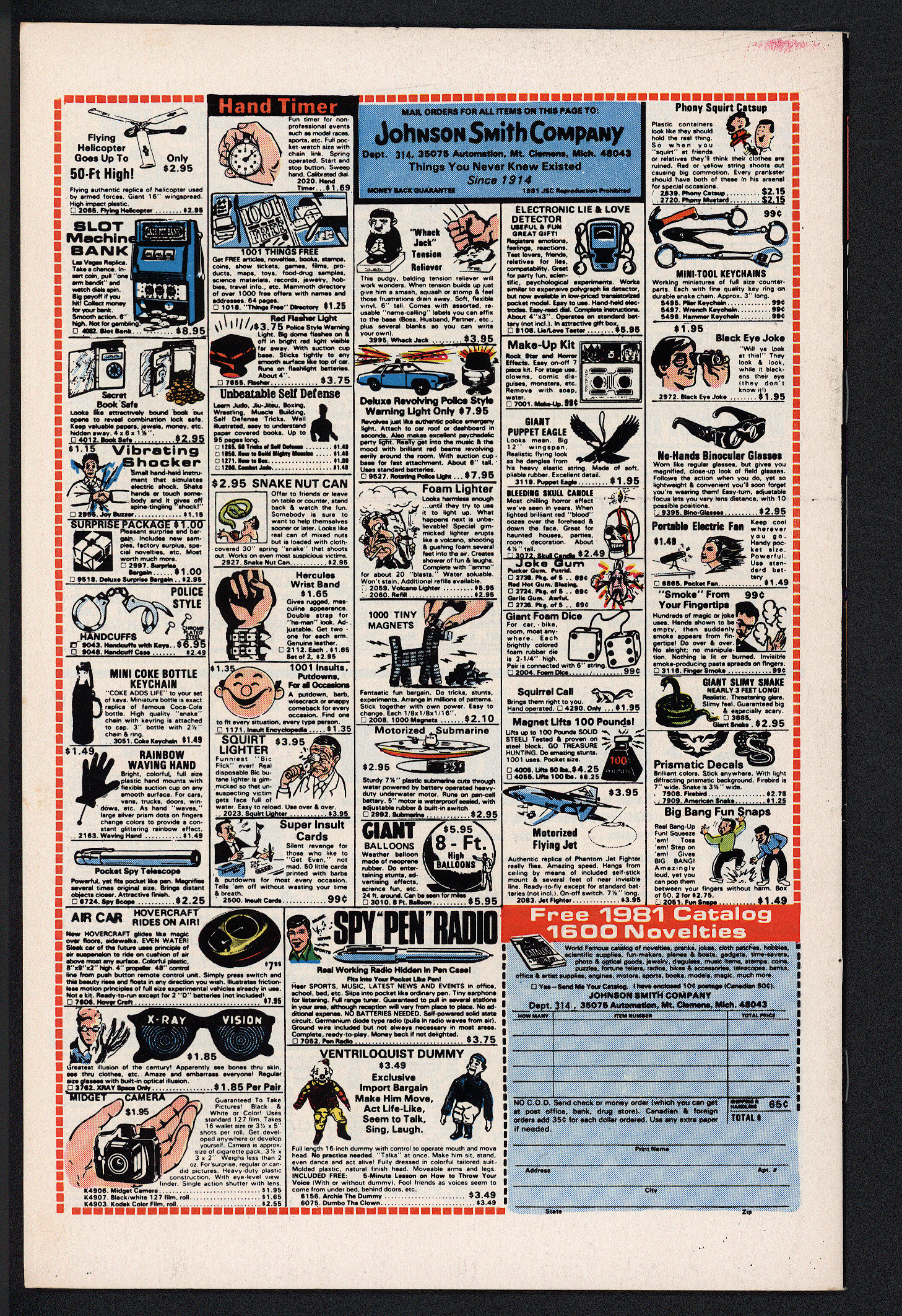 X-MEN Back Cover